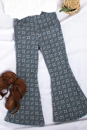 High Waste/Slim/Flare Pants in Boho Prints