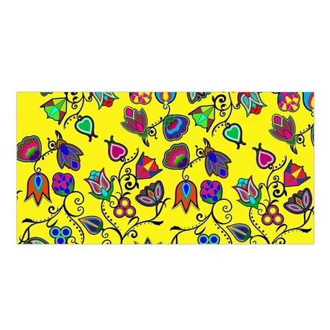 Indigenous Paisley Yellow Satin Shawl