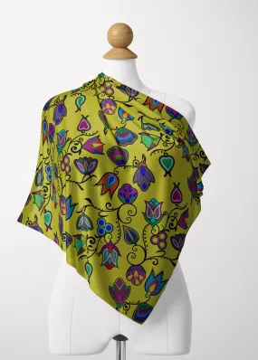 Indigenous Paisley Yellow Satin Shawl