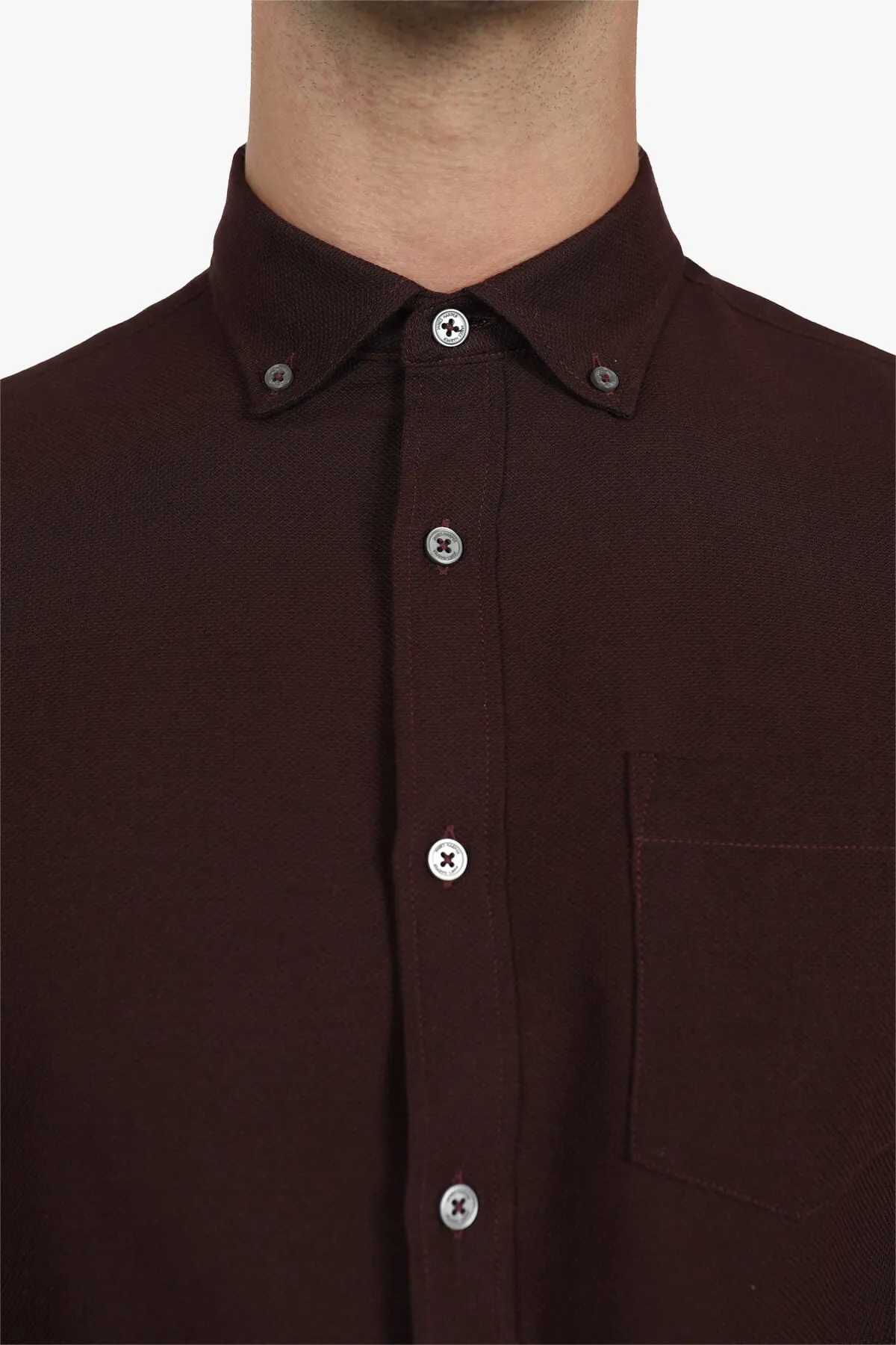 James Harper | Diamond Texture Slim Fit Casual Shirt