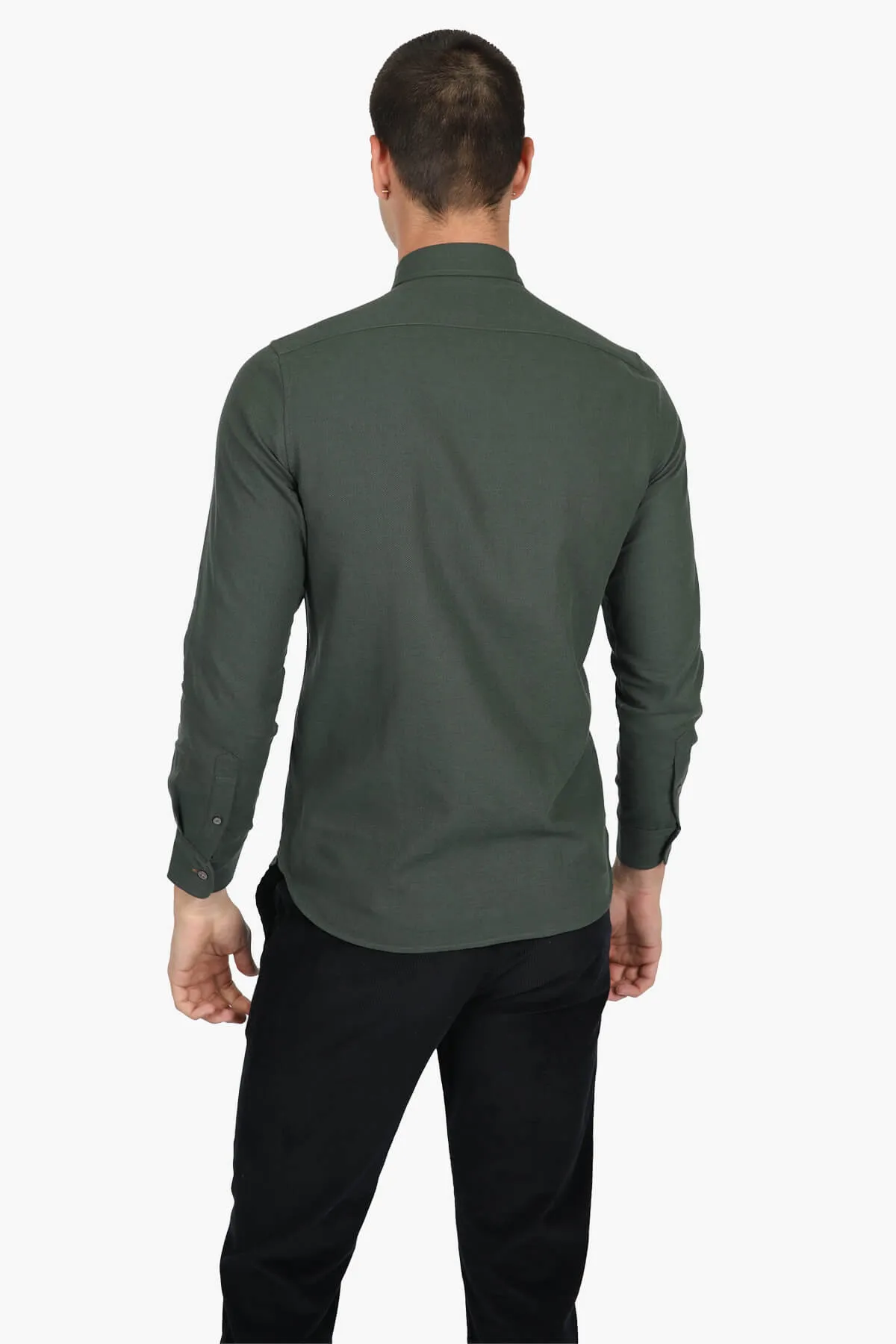 James Harper | Diamond Texture Slim Fit Casual Shirt