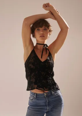 JERRY BURNOUT CAMI - BLACK