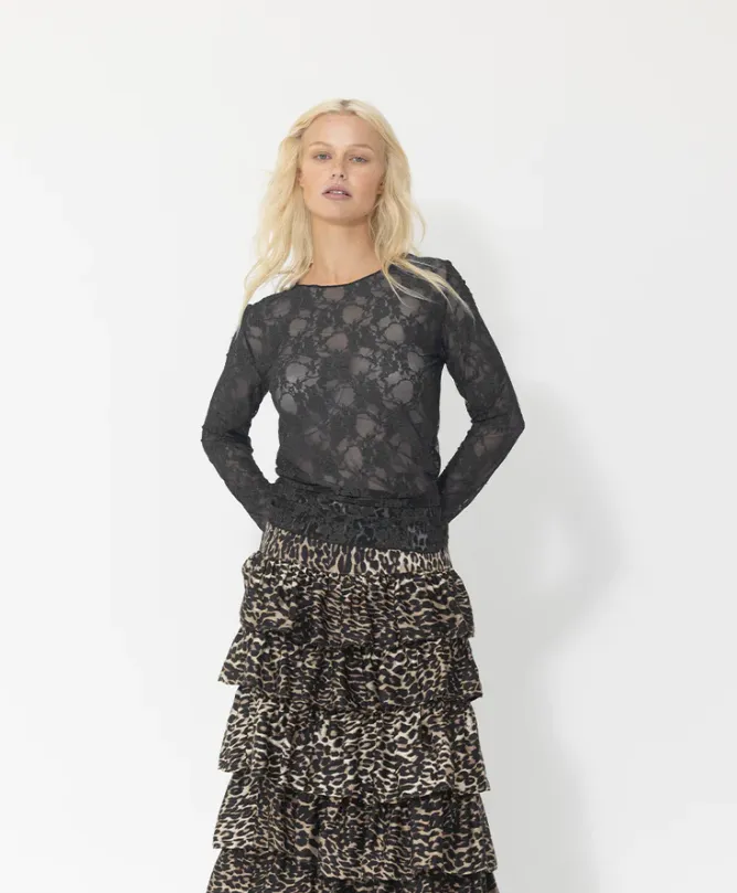 Joey The Label Geo Lace Top
