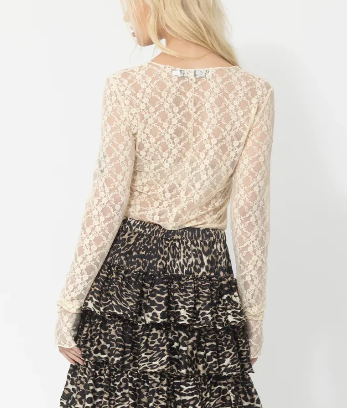 Joey The Label Geo Lace Top