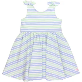 Knit Sleeveless Swing Dress- Surf Crew Stripe
