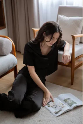Kyra Flared Silk Pants