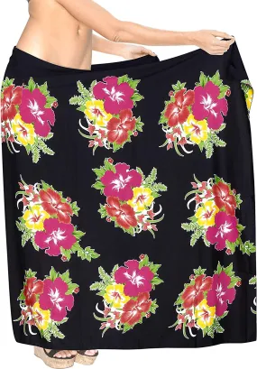 LA LEELA Women Beachwear Bikini Cover up Swimwear Bathing Suit Wrap 4 ONE Size