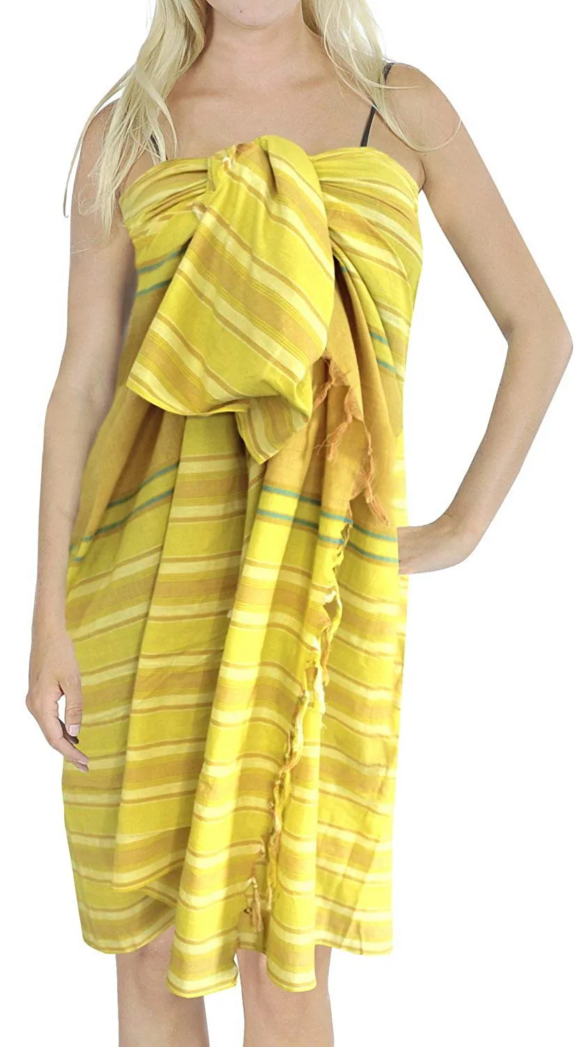 LA LEELA Women Beachwear Bikini Wrap Cover up Swimwear Bathing Suit 16 ONE Size