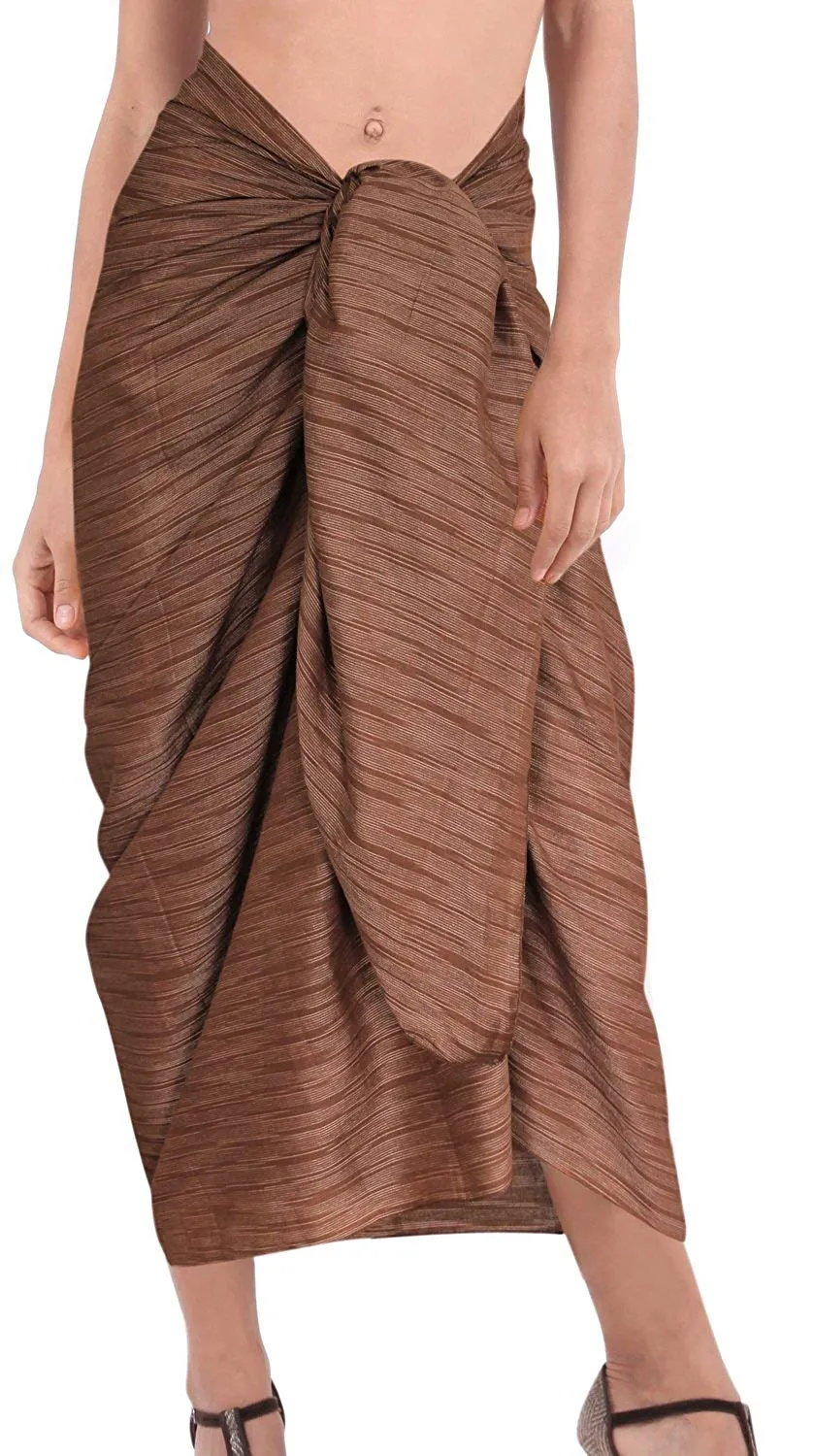 LA LEELA Women Beachwear Bikini Wrap Cover up Swimwear Bathing Suit 16 ONE Size