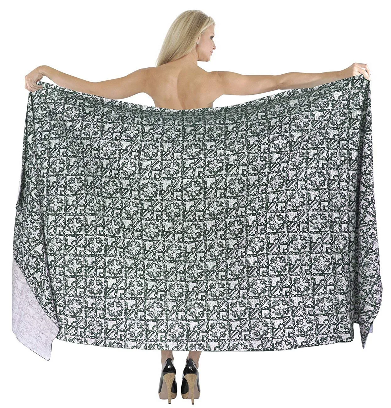 LA LEELA Women Beachwear Bikini Wrap Cover up Swimwear Bathing Suit 16 ONE Size