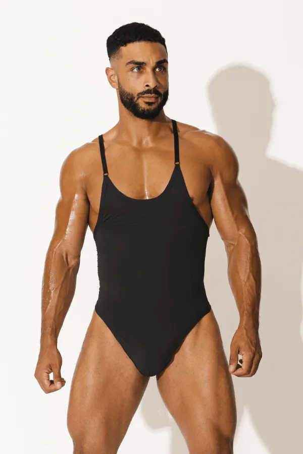 Let-Them-Know Camisole Bodysuit - Black