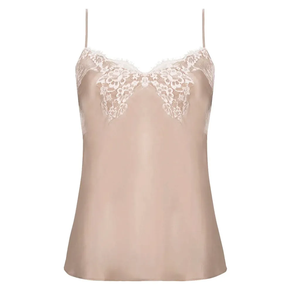 Lise Charmel 'Splendeur Soie' Nude/Dusky Pink Silk Camisole