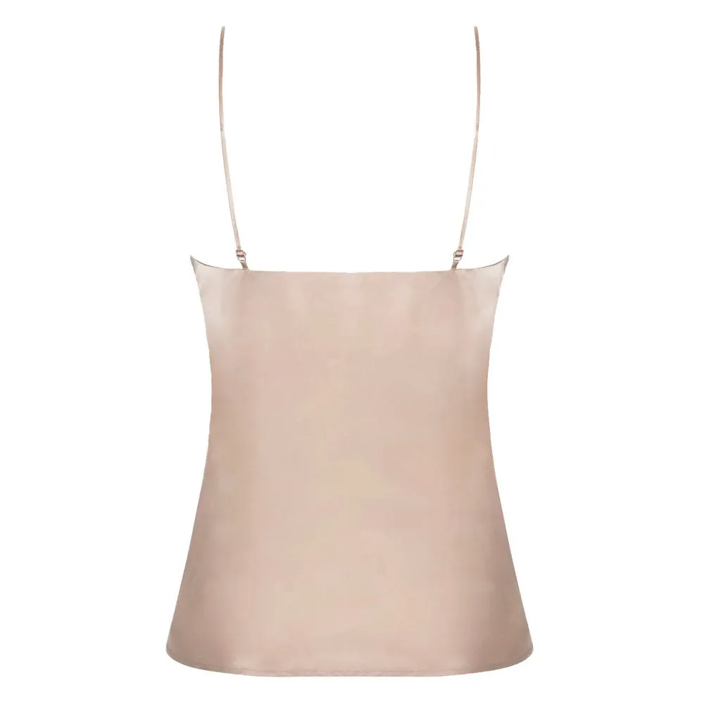 Lise Charmel 'Splendeur Soie' Nude/Dusky Pink Silk Camisole