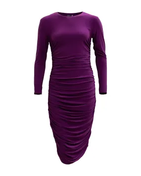 Longsleeve Shirred Dress