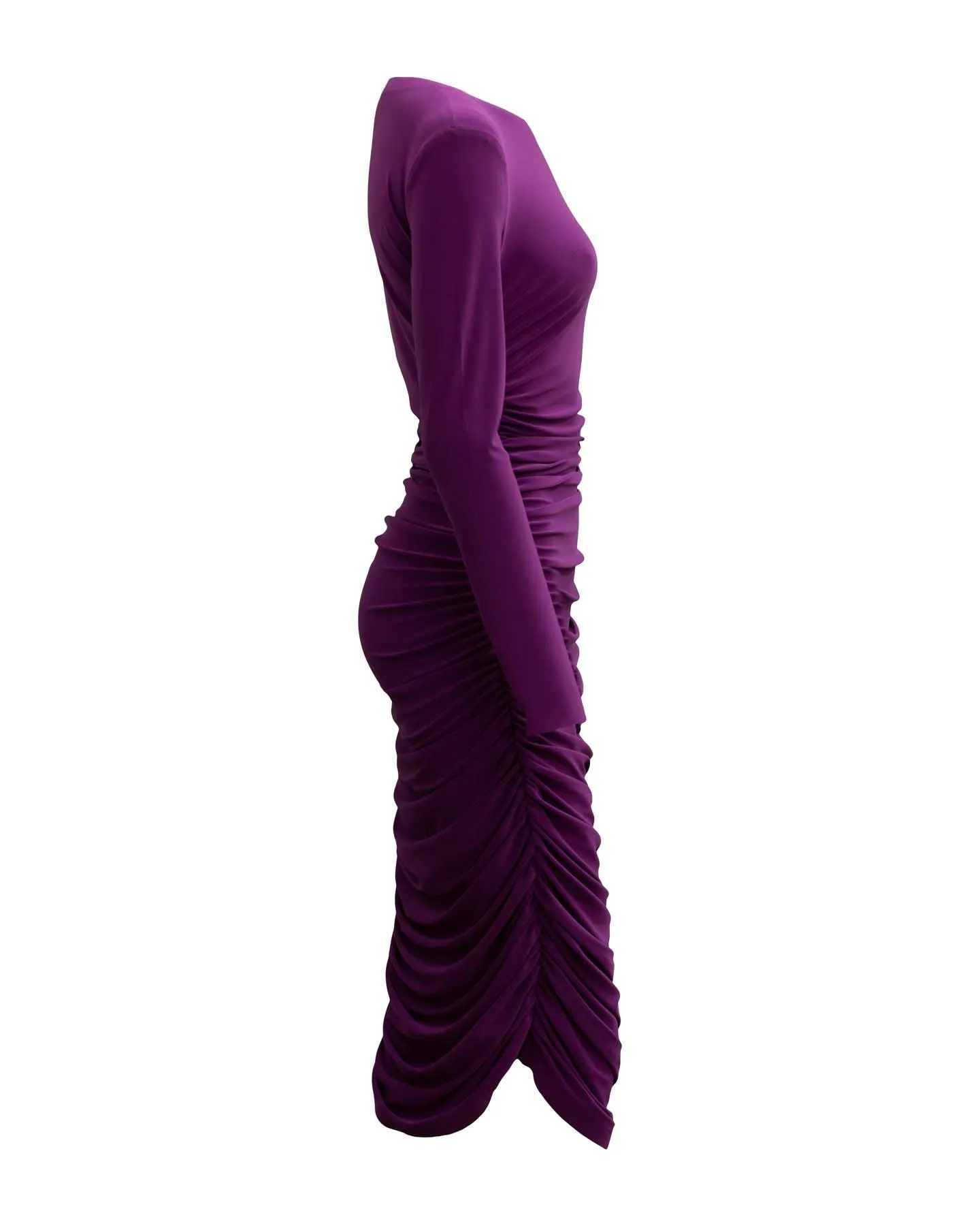 Longsleeve Shirred Dress