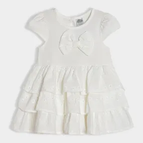 Luxe Star White Knitted Dress