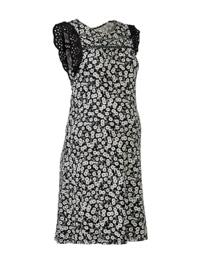 Maternity Floral Swing Dress in Black