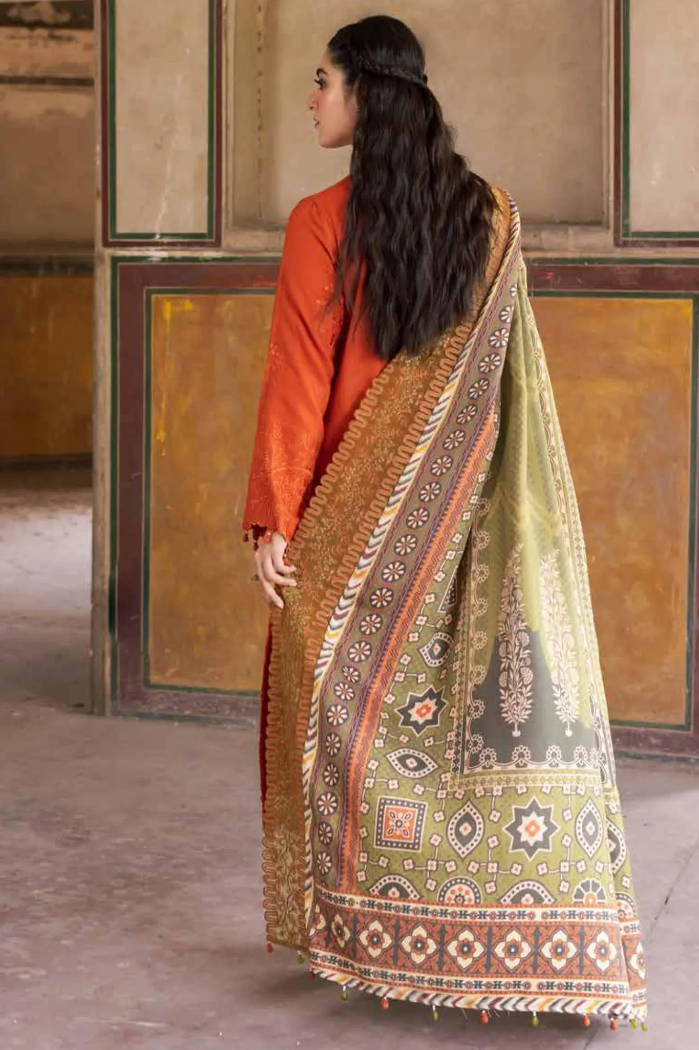 Maya by Nureh Unstitched 3 Piece Embroidered Khaddar Collection'2022-NW-69