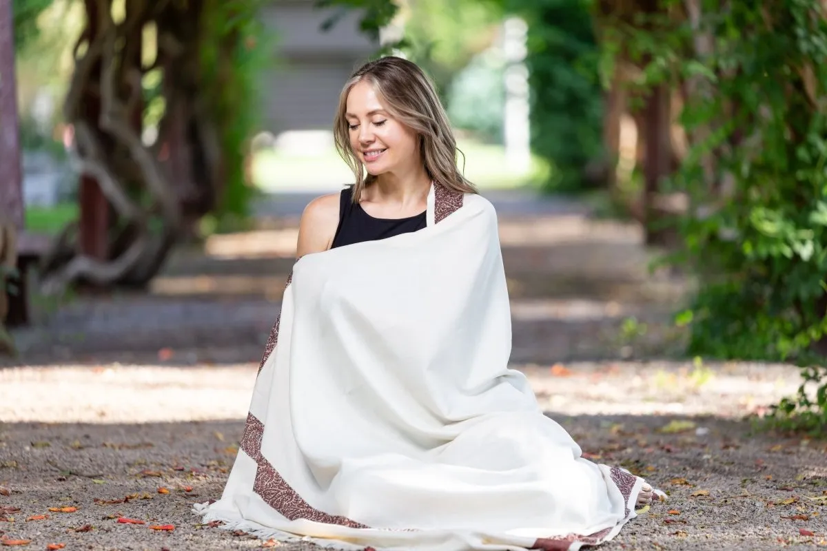 Meditation Shawl / Meditation Blanket / Prayer Shawl for Men Women (Gratitude)