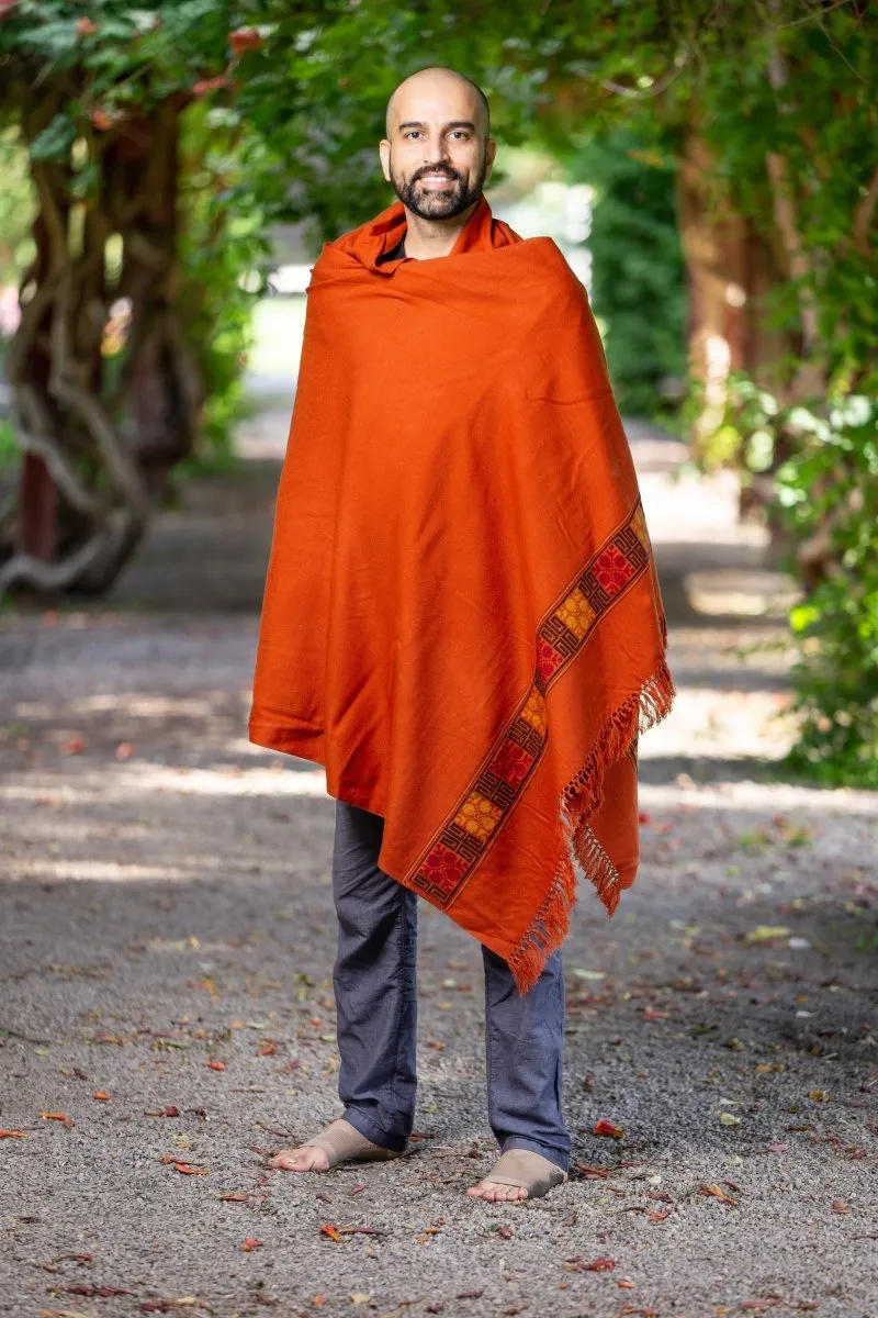 Meditation Shawl / Meditation Blanket / Prayer Shawl for Men Women (Happiness)