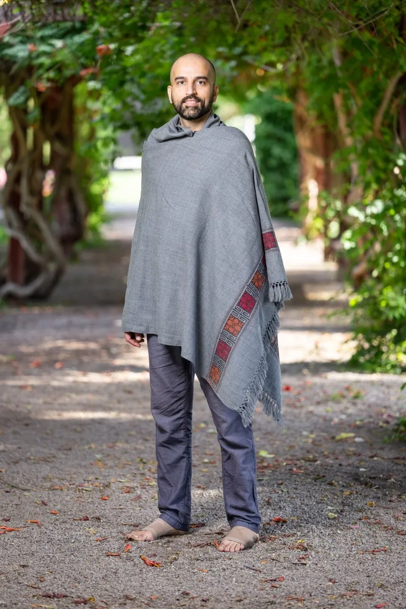 Meditation Shawl / Meditation Blanket / Prayer Shawl for Men Women (Happiness)