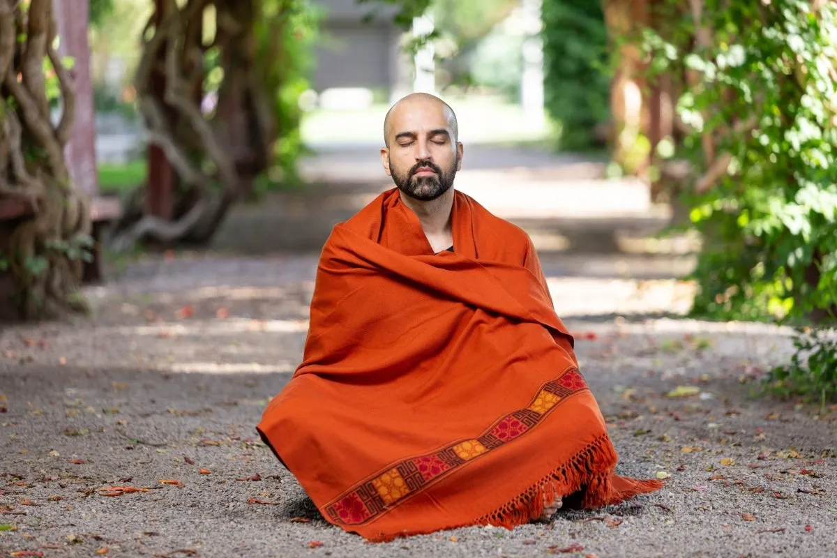Meditation Shawl / Meditation Blanket / Prayer Shawl for Men Women (Happiness)