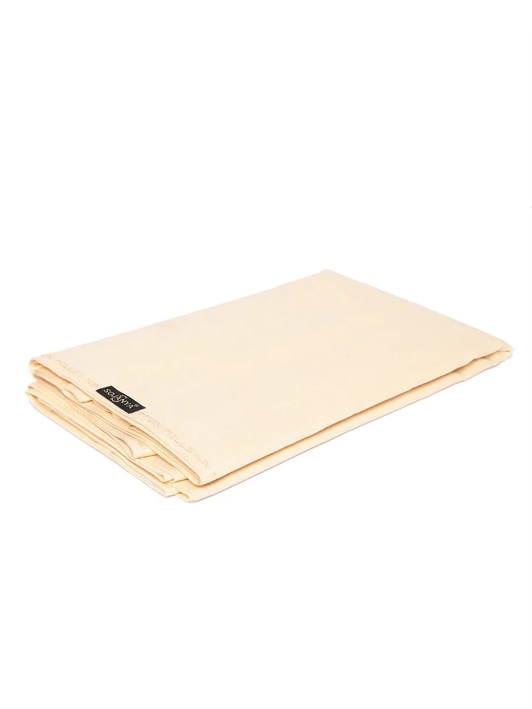Men's Cotton Unstitched Shirt Fabric Beige 2 Metres - Sojanya