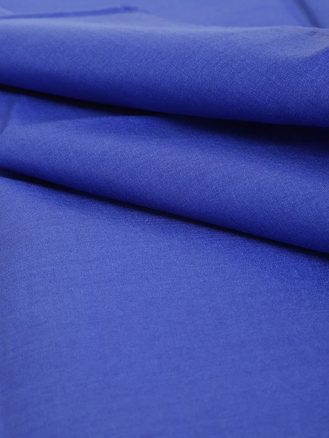 Men's Cotton Unstitched Shirt Fabric Royal Blue 2 Metres - Sojanya