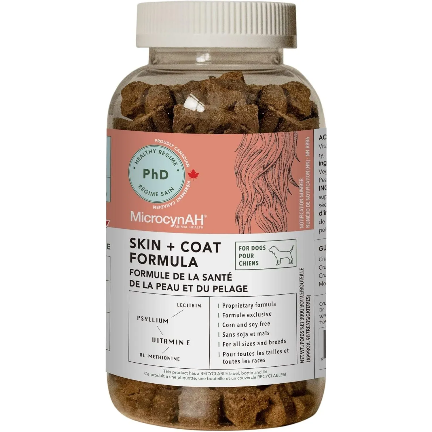 MicrocynAH - Skin & Coat Formula Soft Chews for Dogs
