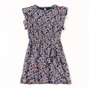 Mod Floral Ruffle Dress