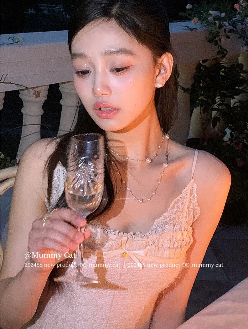 [Mummy Cat] Pure Love Pink Camisole Top