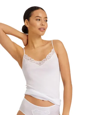 NAILA Spaghetti Cami in White