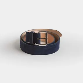 Navy Chiltern Suede Belt