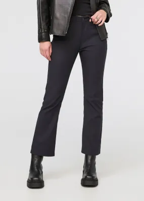 NuStretch High Rise Kick Flare - Black