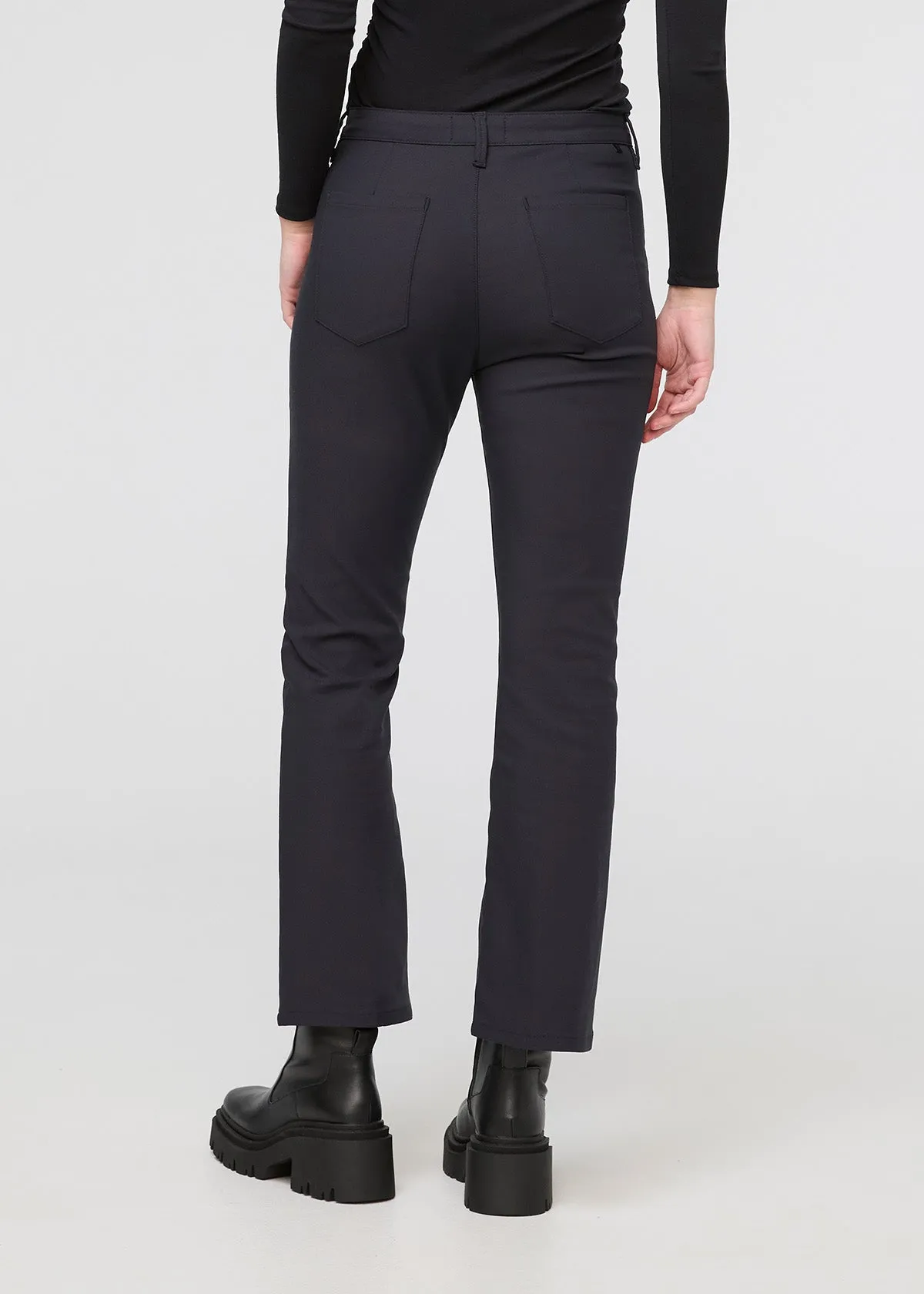 NuStretch High Rise Kick Flare - Black