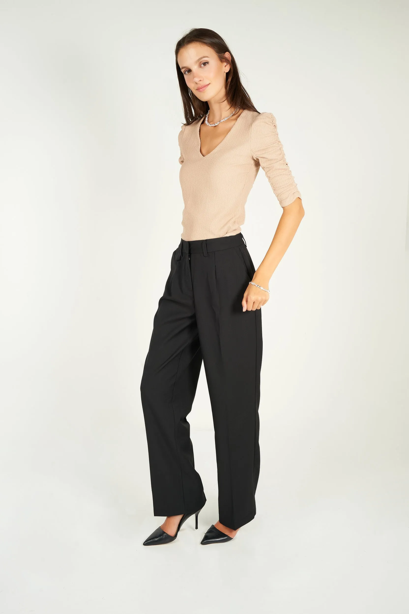 Pantalon à jambe large - 10292012 - (E-A10) - VENTE FINALE