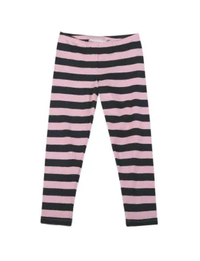 Paper Wings Pink Stripe Leggings