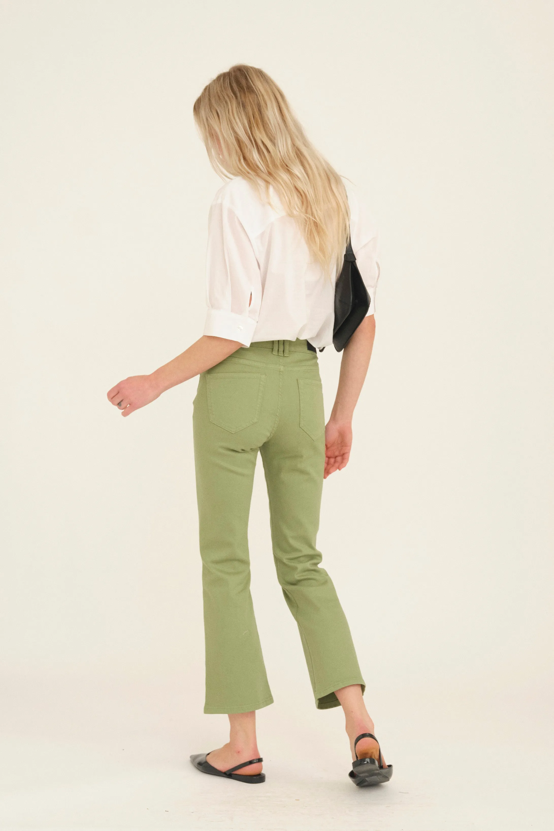 PD-Jelena Kick flare - Glass Green