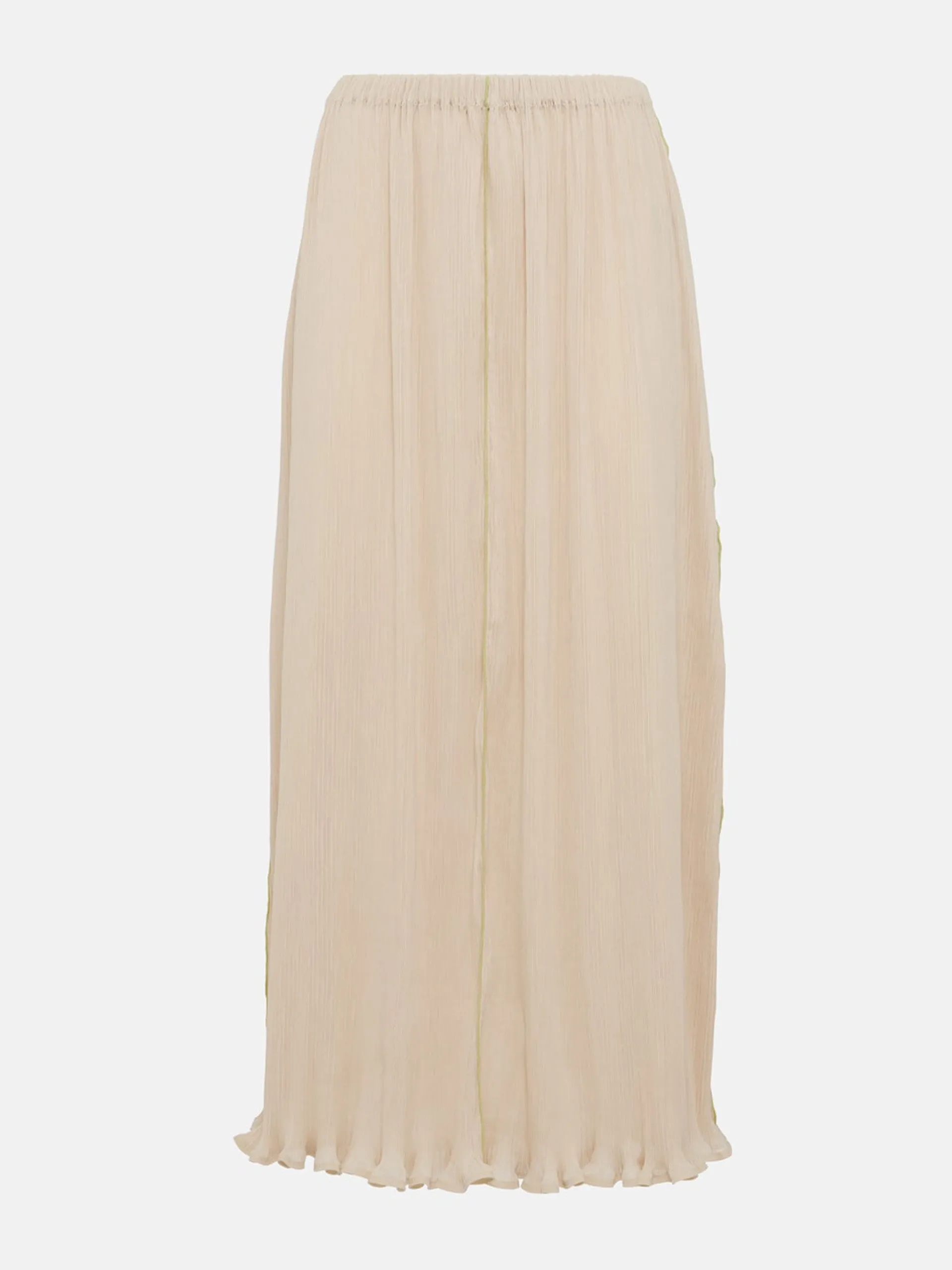 Plissé high-rise maxi skirt