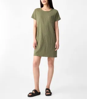 Pocket T-Shirt Dress Soft Walden Green