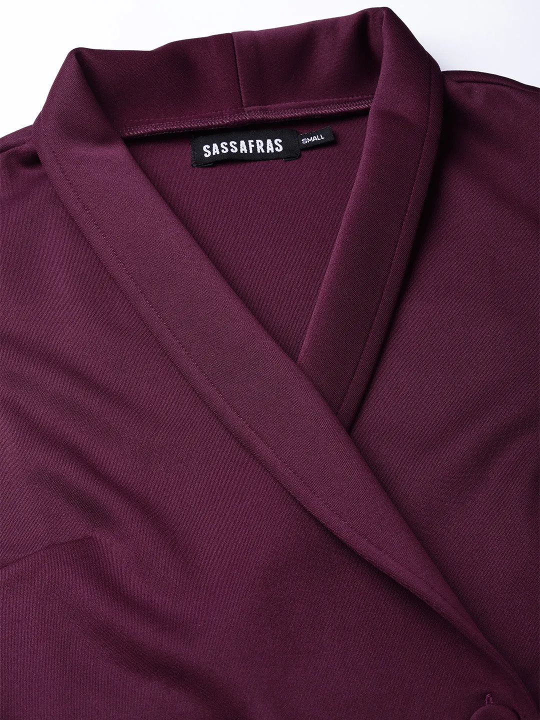 Purple Sleeveless Blazer Dress