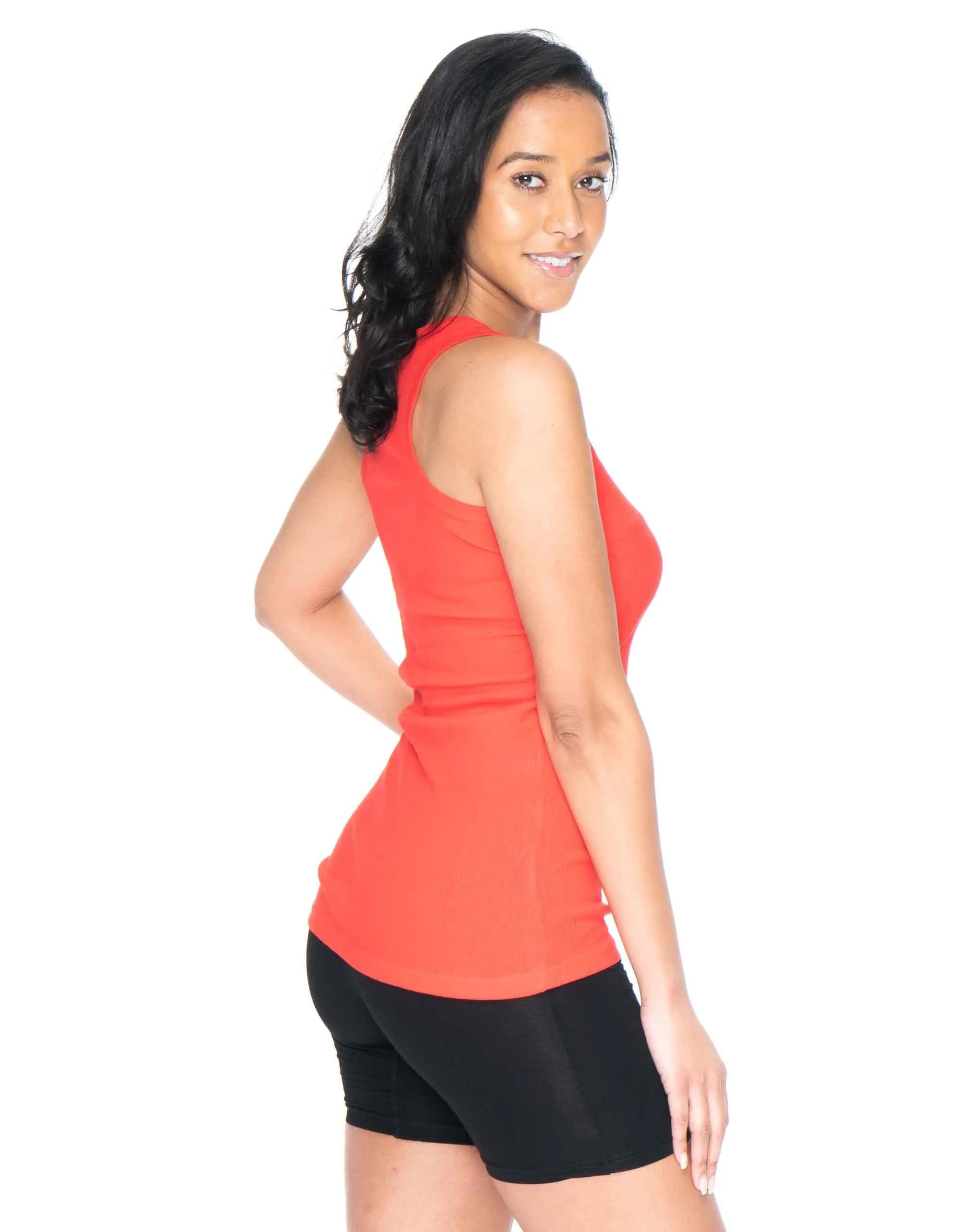 Racerback Colorful Tank Tops - 4 Bright Assorted TackTop Packs