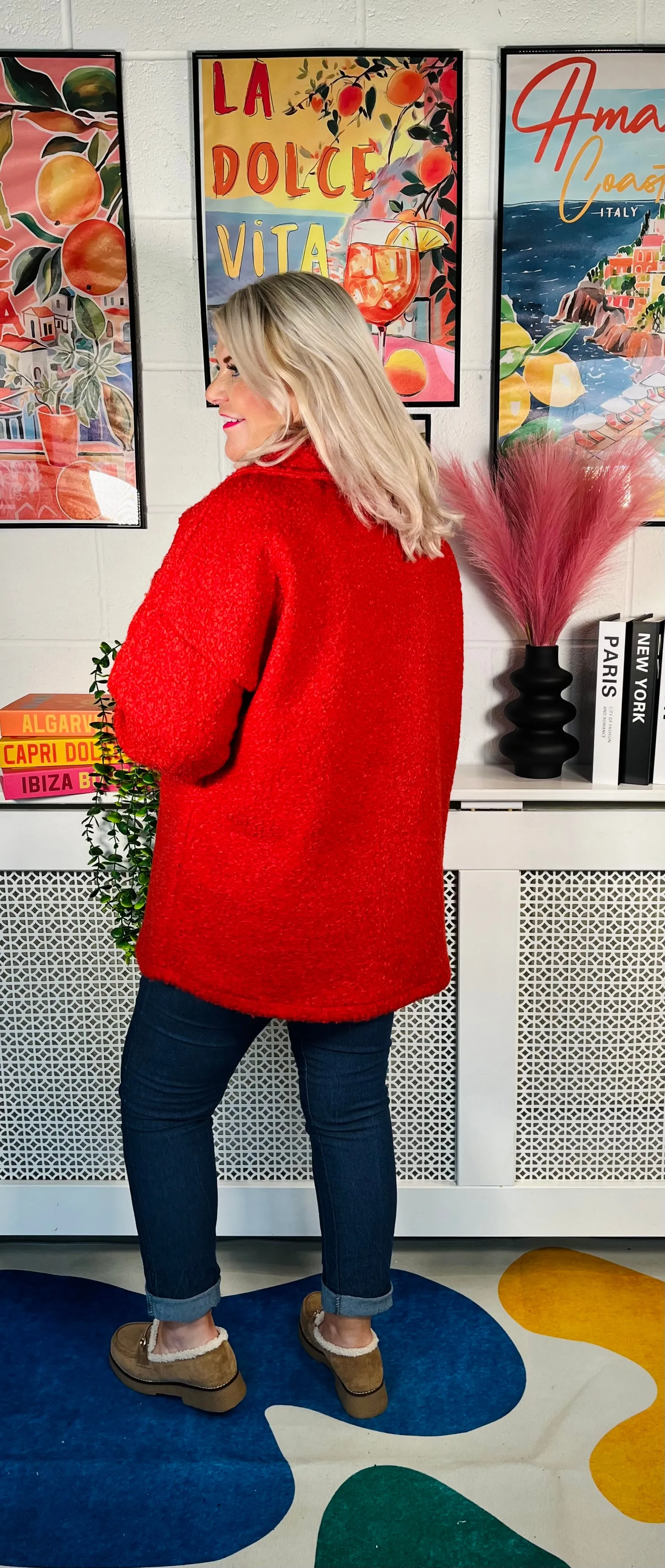 Raiden Teddy Shacket - Red