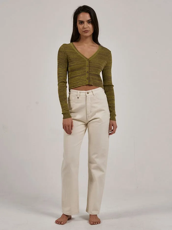 Reaction Knit Cardigan - Antique Moss