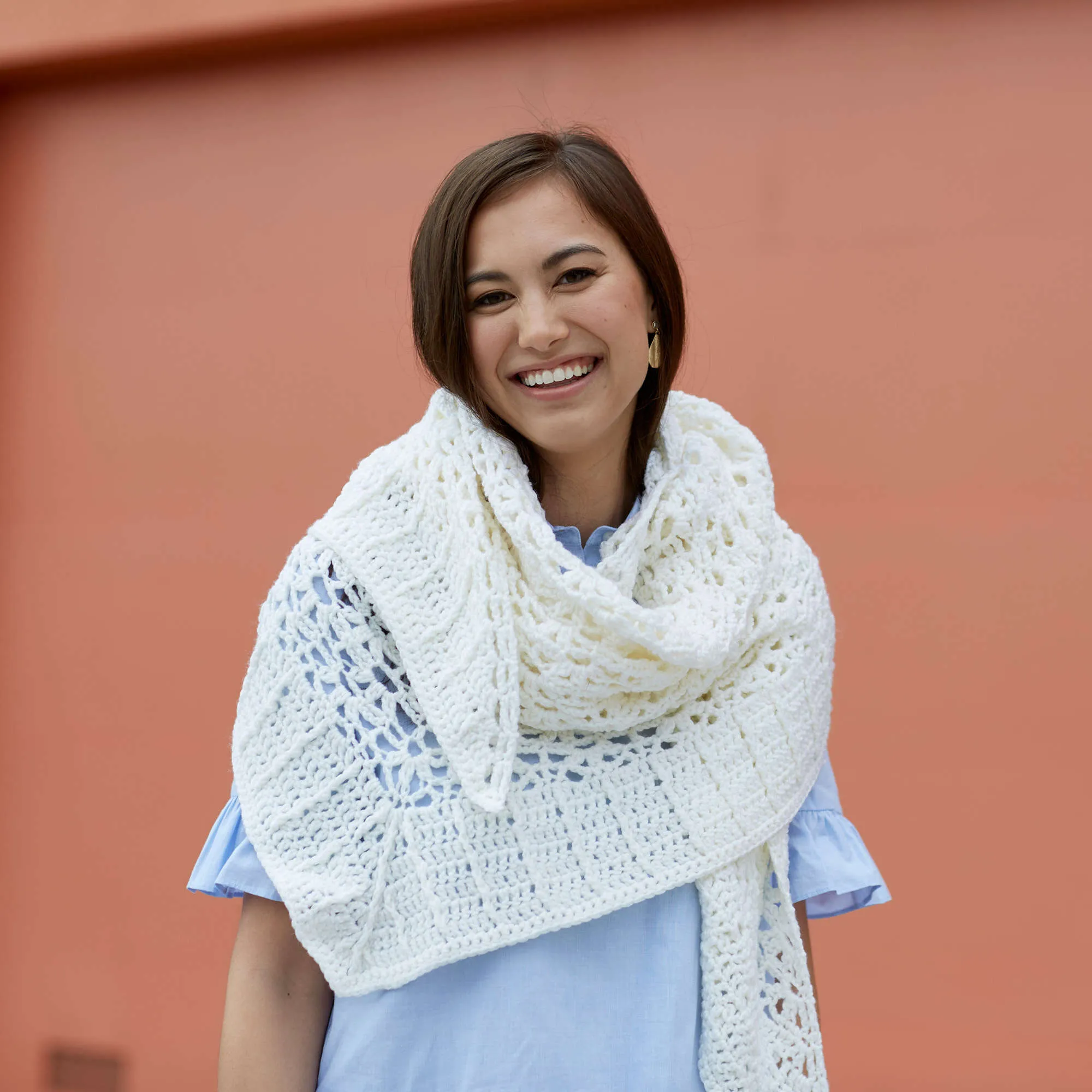 Red Heart Crochet Margaux Chic Shawl