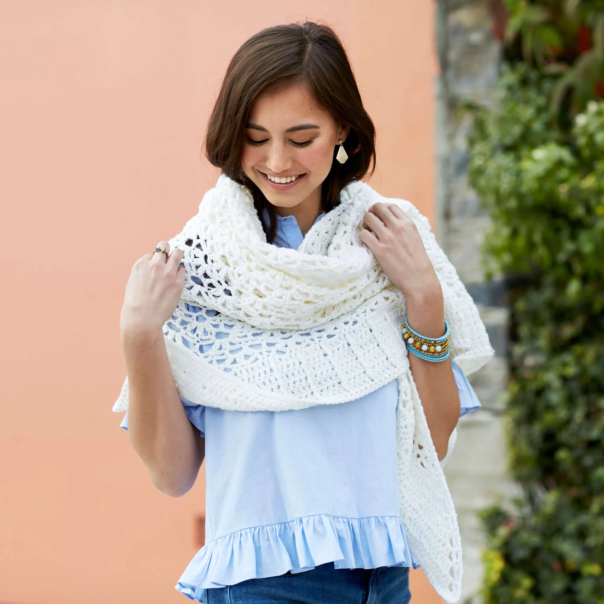 Red Heart Crochet Margaux Chic Shawl