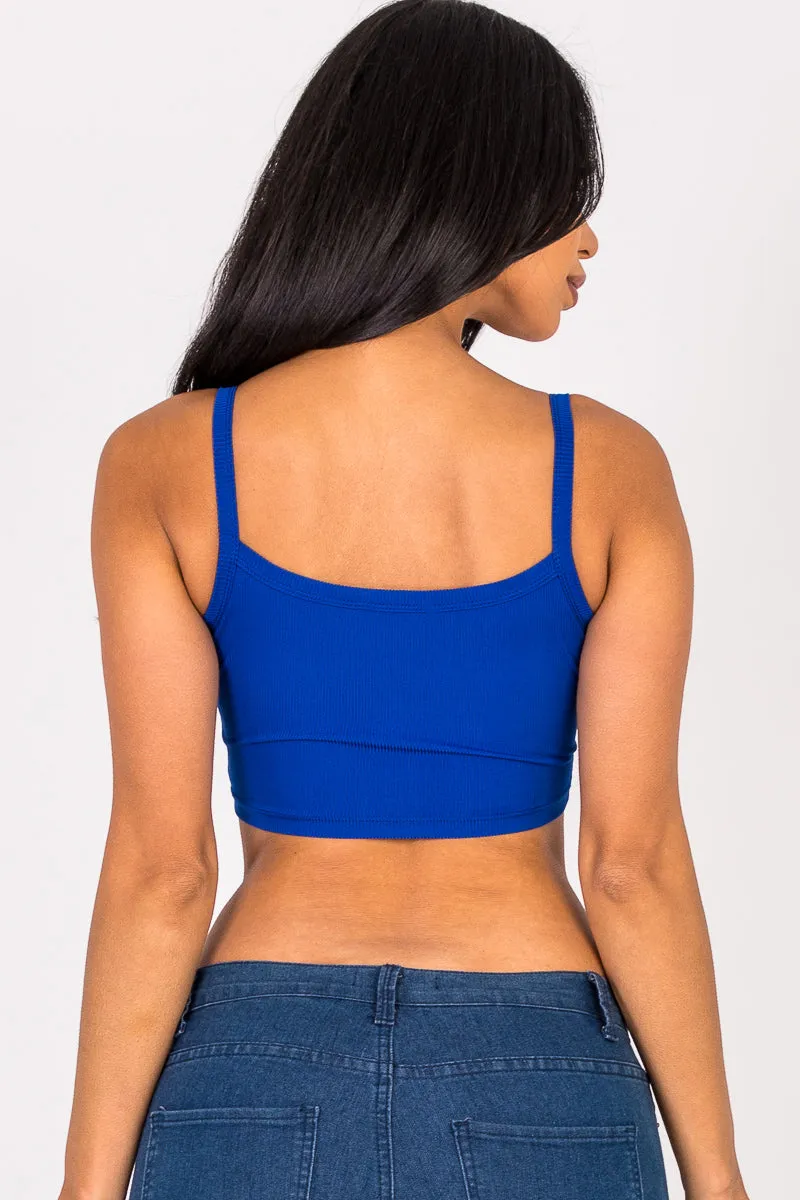 Ribbed Knit Cami Crop Top (CAPELLA)