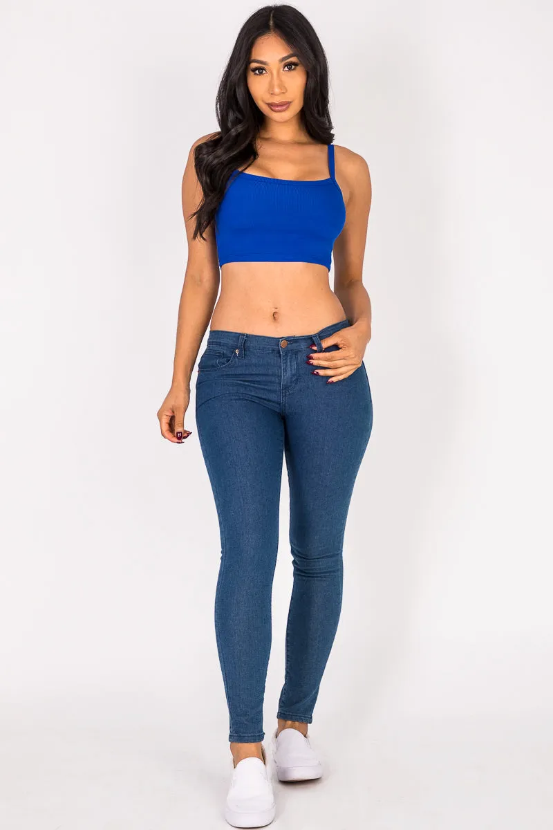 Ribbed Knit Cami Crop Top (CAPELLA)