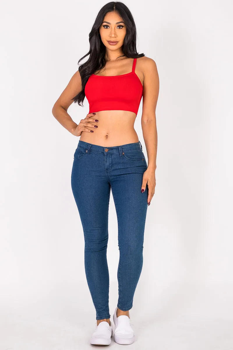 Ribbed Knit Cami Crop Top (CAPELLA)
