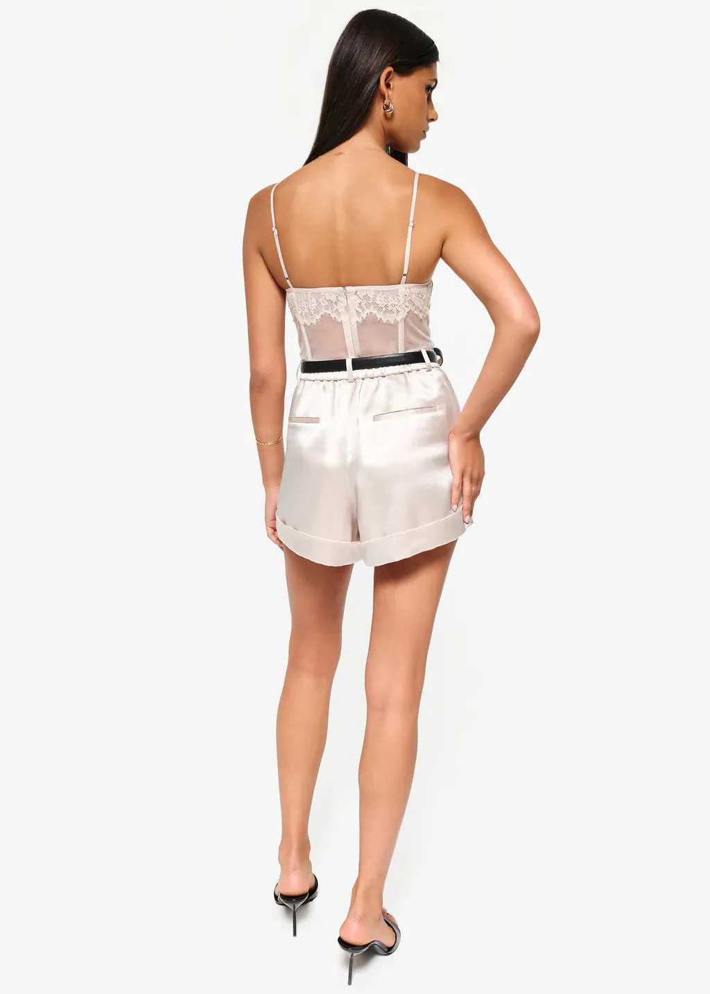 Riona Corset Bodysuit - Oat